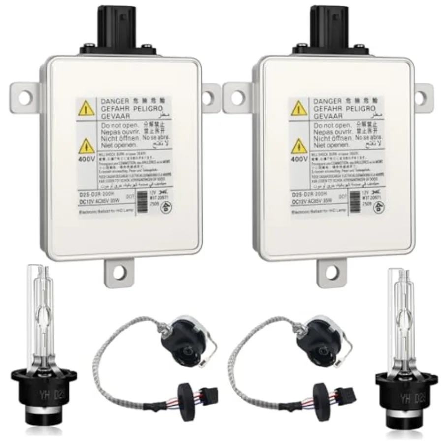 

2 Sets HID Headlight Ballast W/Igniter and D2S Bulb fit for Acura TL TSX ILX ZDX RDX for Honda Odyssey for Mazda 3 5 CX-9, Repl