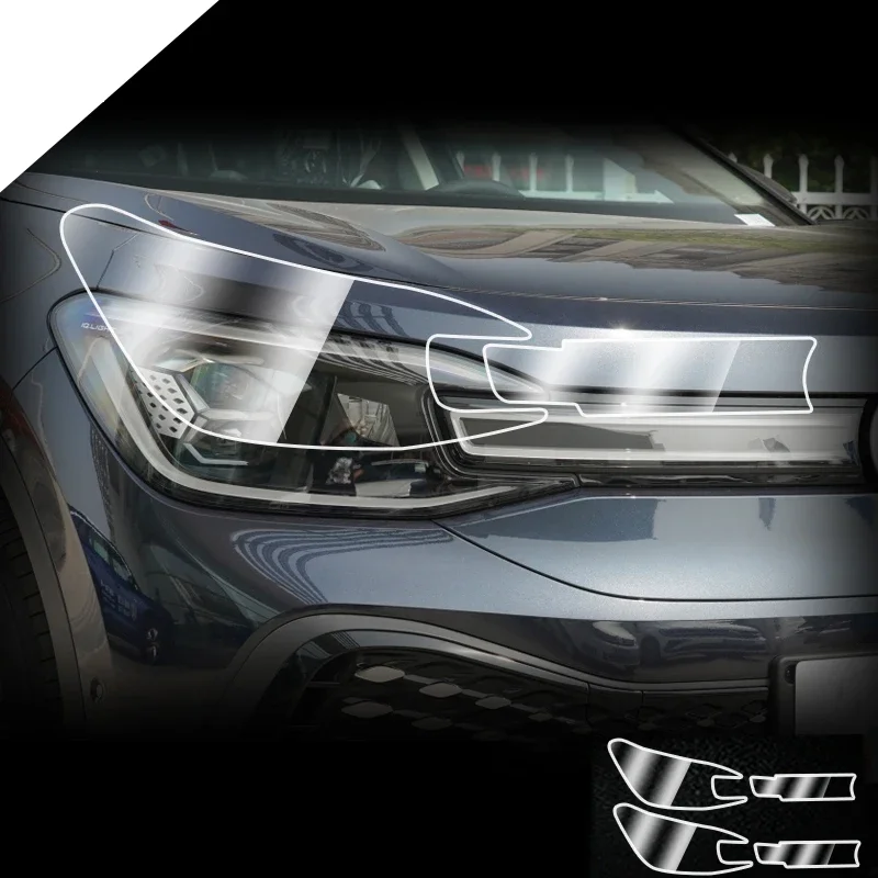 

Car Front Headlamp Film for Volkswagen VW ID6 ID.6 Crozz Tpu Transparent Film Exterior Accessories Headlight Strips Car Sticker