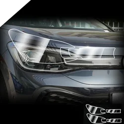 Car Front Headlamp Film for Volkswagen VW ID6 ID.6 Crozz Tpu Transparent Film Exterior Accessories Headlight Strips Car Sticker