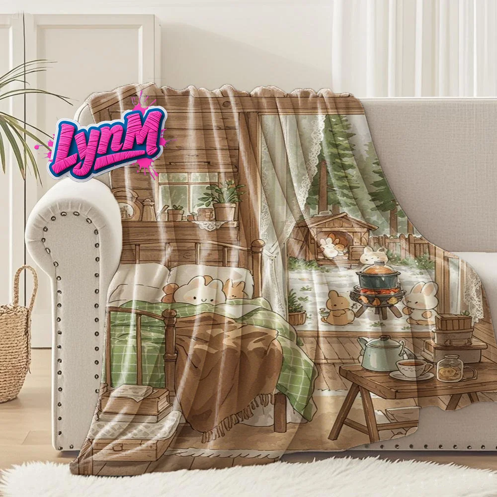 

Heavyweight Flannel | Festive Gift Selectio | Soft and delicate | Keep warm | Room Decor Blanket, Camping Stuff