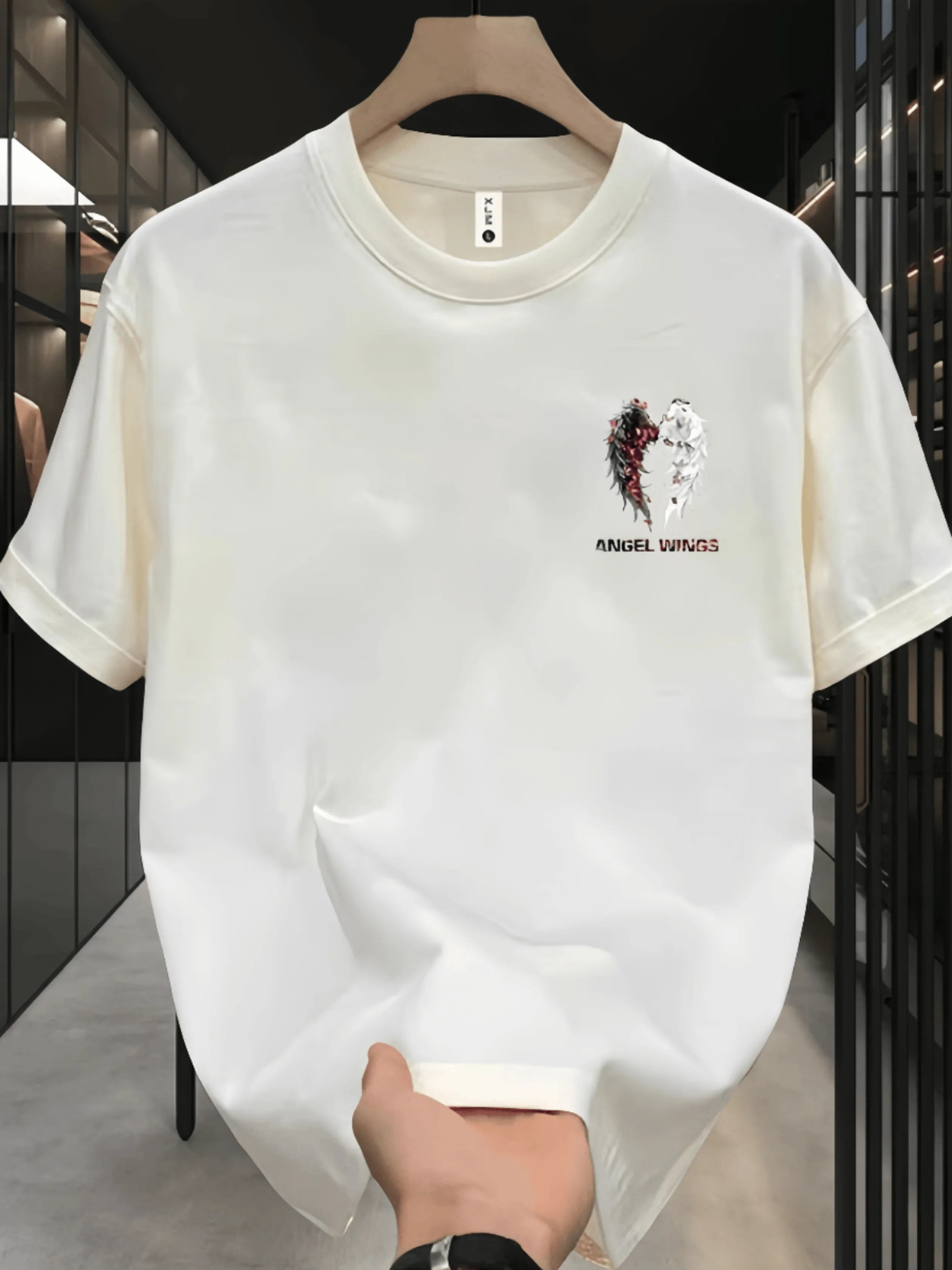 2026 Sommer Neuheiten: Trendige Kurzarm-T-Shirts aus reiner Baumwolle, hochwertige Streetwear Loose-Fit Halbarm-Oberteile für Herren – Detail 4