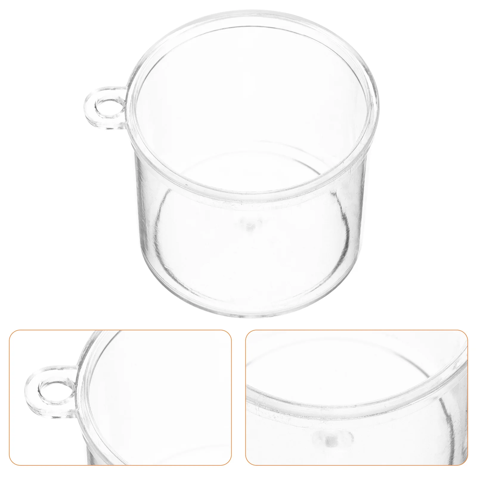 

20 Pcs Mini Mousse Cup Clear Miniature House Diy Tiny Dollhouse Milk Kitchenware Ornament
