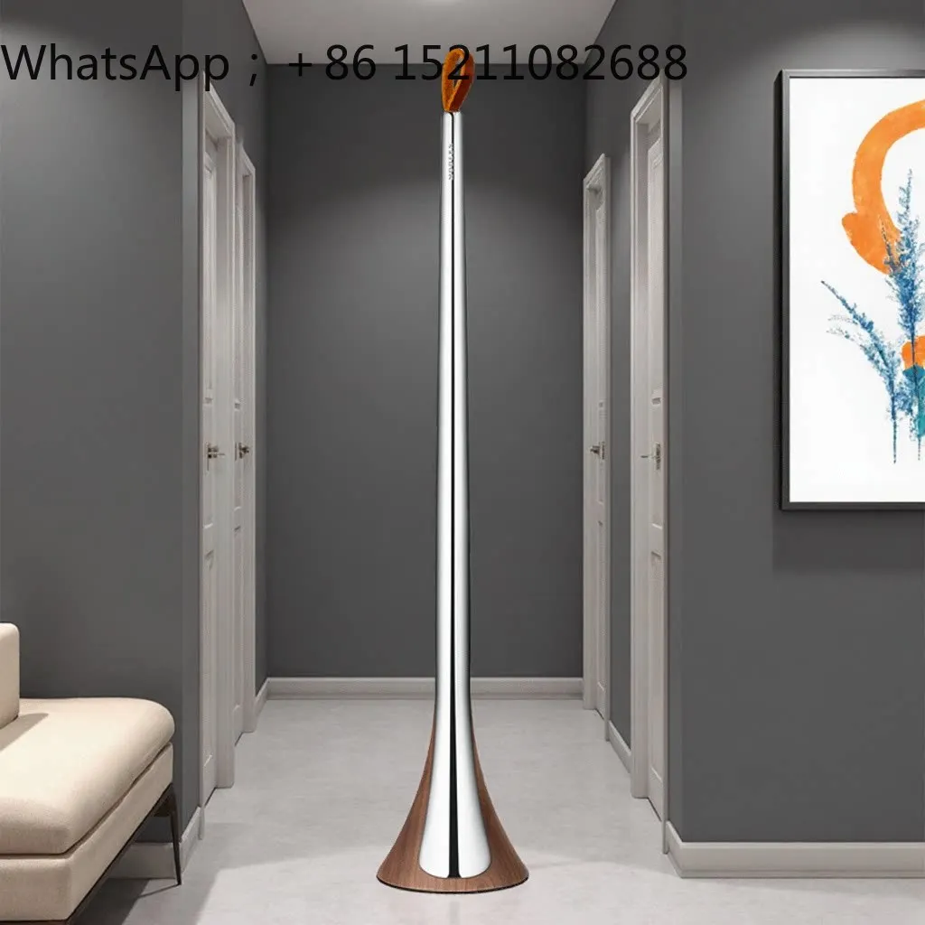 LLY light luxury super long shoehorn long handle household stainless steel shoe rake foyer entrance self-standing ornament
