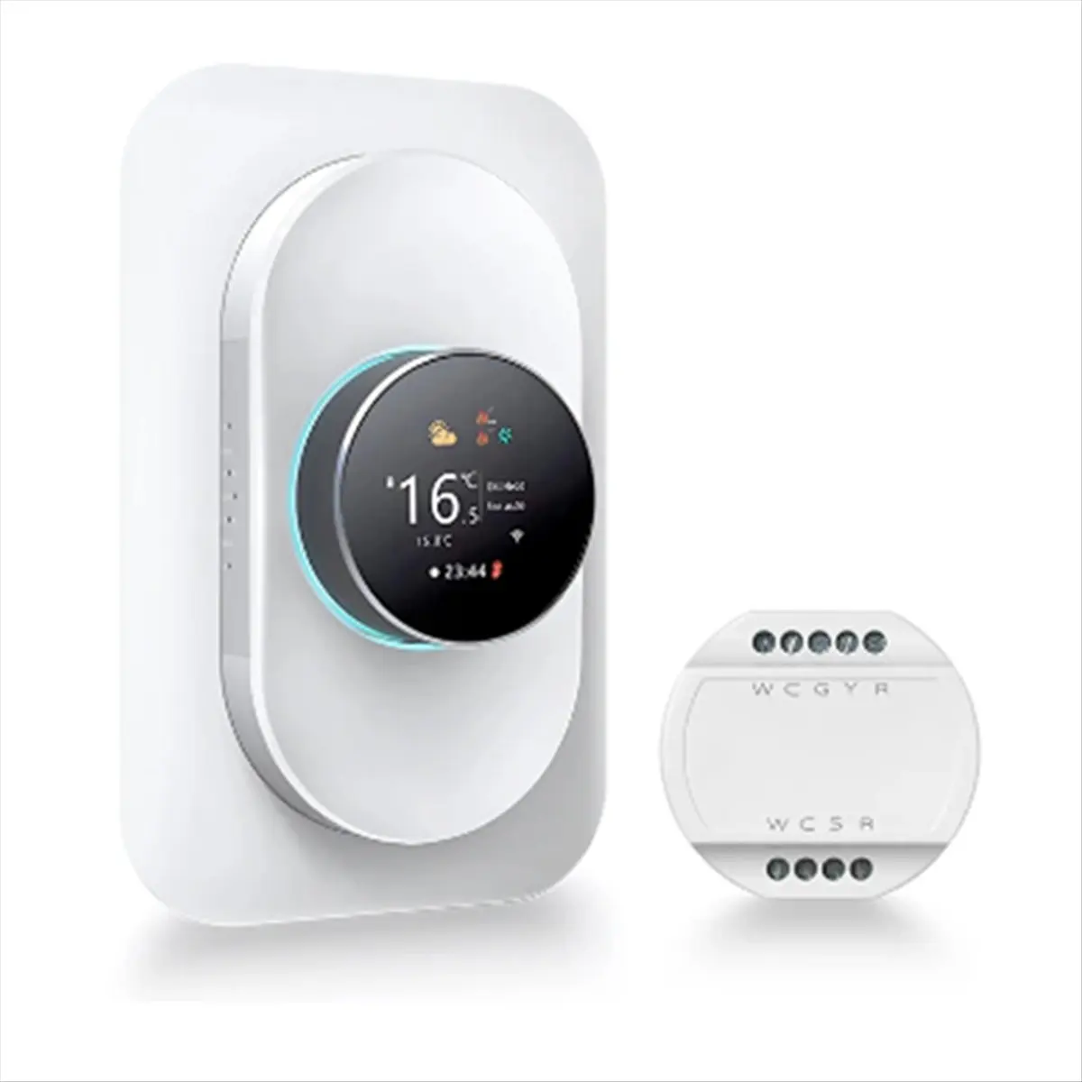 A003 TUYA 24V WiFi Thermostat for HVAC System Heat Pump,Smart Programmable Temperature Controller Work for , Home