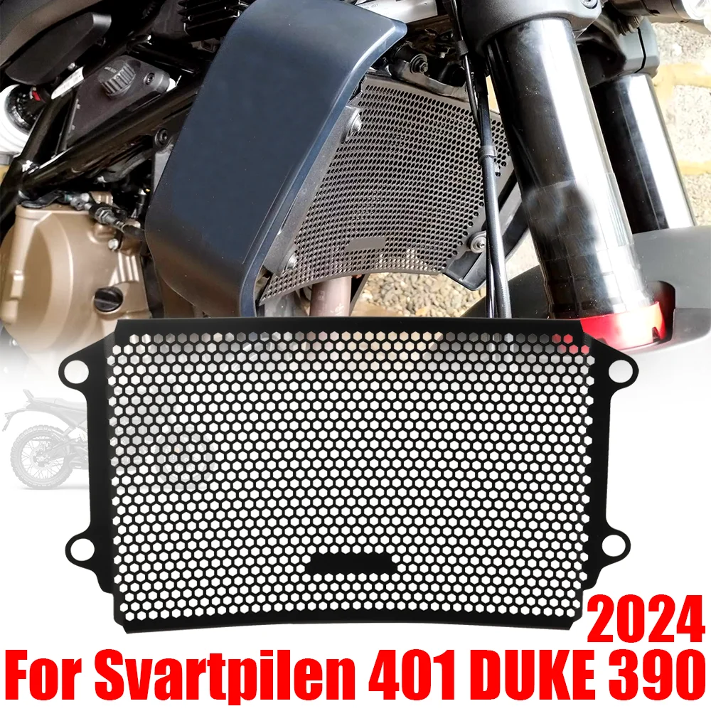 

For Husqvarna Svartpilen 401 DUKE 390 DUKE DUKE390 390DUKE 2024 Motorcycle Radiator Grille Guard Protection Cover Grill Protetor