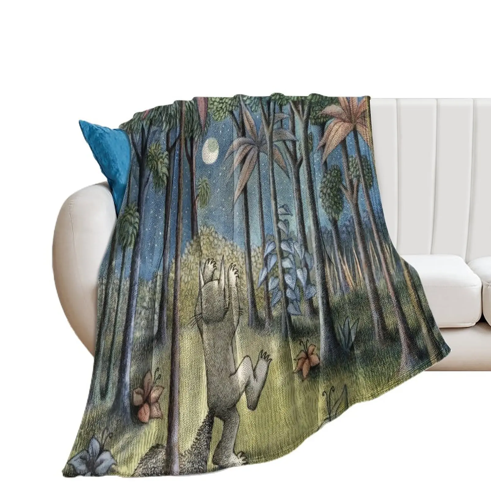 Maurice Sendak Throw Blanket Picnic Luxury Designer Blankets