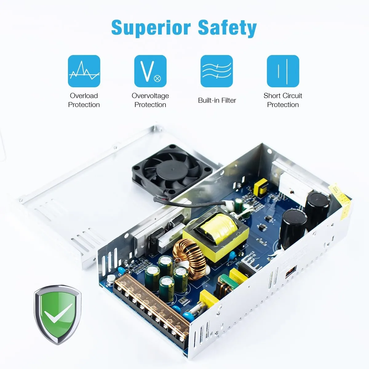 Powersupply DC 12V 5V 24V 36V 48V Power Source AC 220 110 V TO DC 5 12 24 36 48 V Power Supply For Router LED Strip CCTV