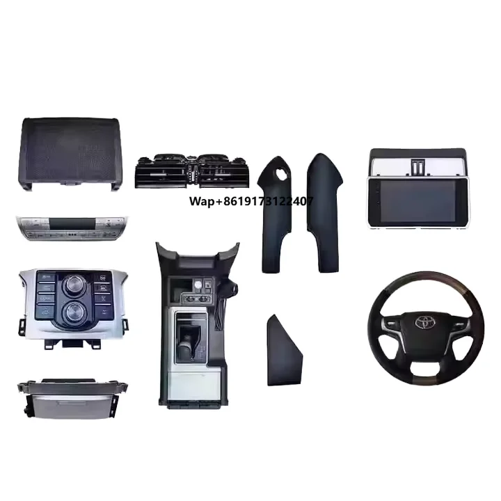 

Interior Upgrade Kit for Prado FJ150 2010-2017 Large Screen and Steering Wheel in ABS Material