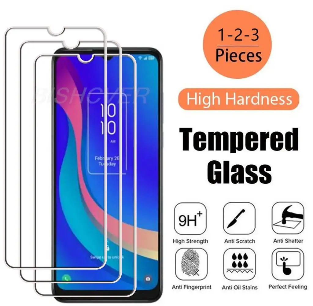 Tempered Glass Protective On For TCL 30 5G E LE SE V XE XL Z 303 304 305 305i 306 405 40R 30SE Screen Protector Film Cover