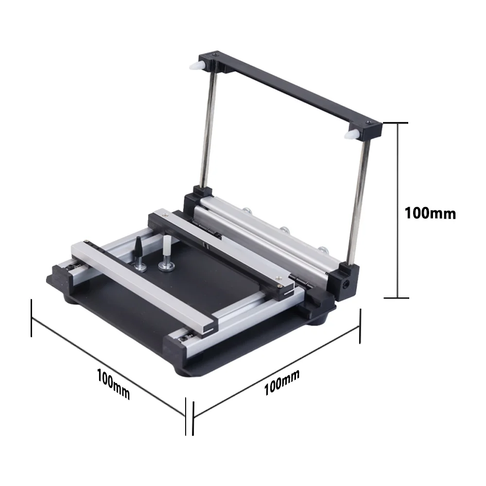 SMT Stencil Printer 10*10cm Manual Solder Paste Printing Machine  Steel Stencil Workbench for PCB Assembly