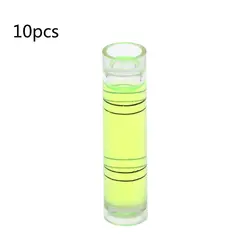 10pcs Mini Square Bubble Level Protractor Small Spirit High Precision Level Cylinder Level Horizontal Bead Level Bubble