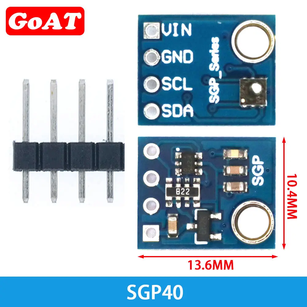 Indoor Air SGP30 SGP40 Measurement Gas Sensor I2C Multi-pixel TVOC/eCO2 Formaldehyde Carbon Dioxide Detector Tester For Arduino