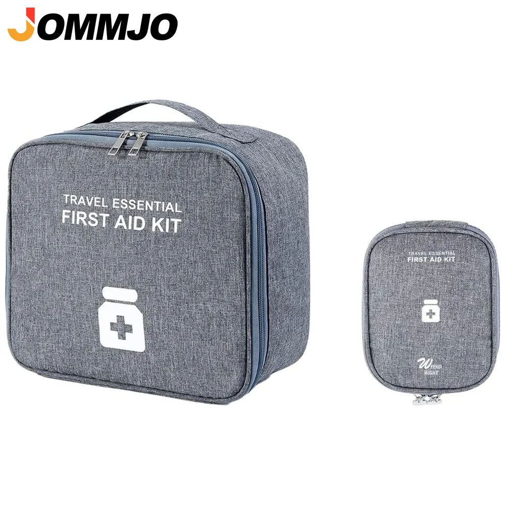 1 Stück Leere Erste-Hilfe-Tasche, Tragbare Medizintasche für Zuhause, Büro, Fahrzeug, Camping, Reisen & Sport Notfall-Organizer
