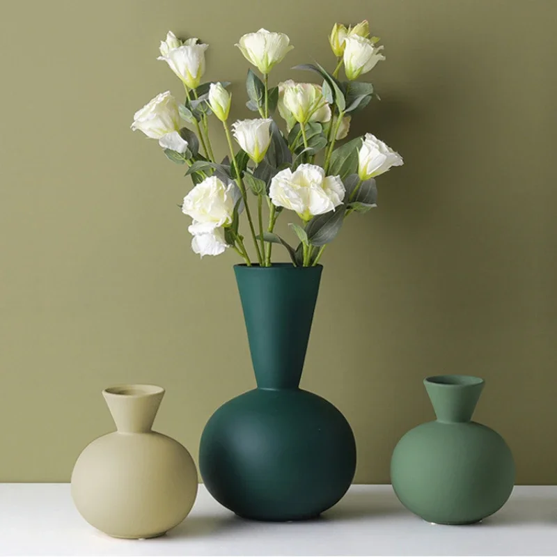 Morandi minimalist Nordic ins style ceramic vase interior soft decoration decorations, flower arrangement vase decorations