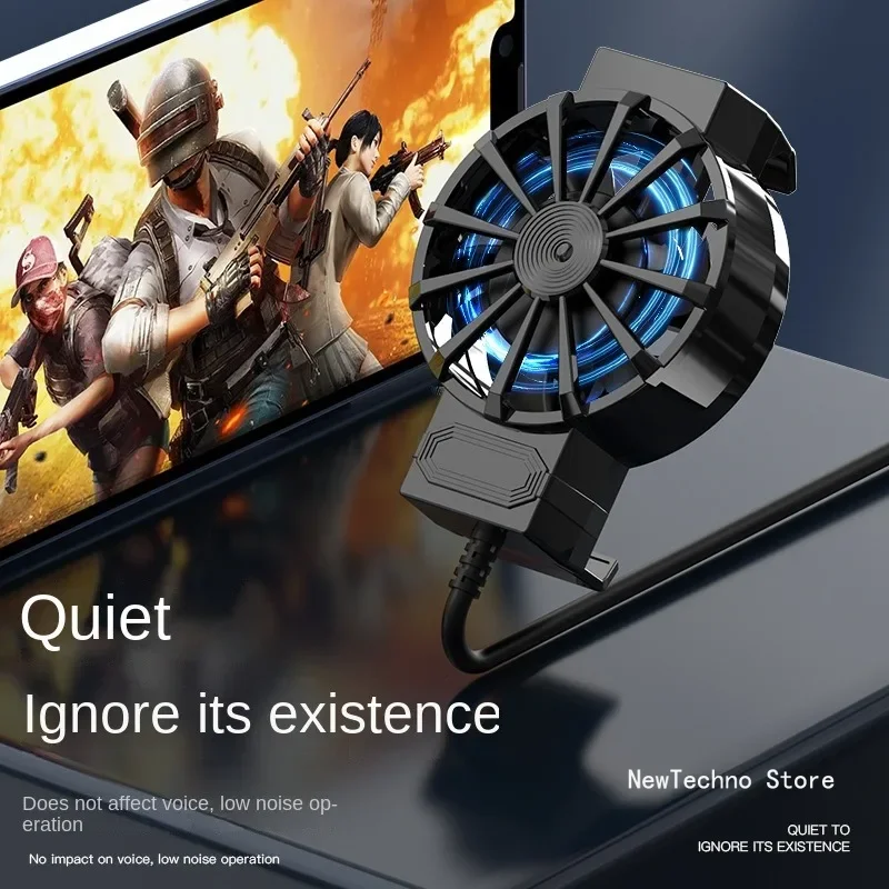 Portable Cooling Fan Mini Cooling Fans for Mobile Phone Silent Cooler Cell Phone Gaming Radiator Game Cooler