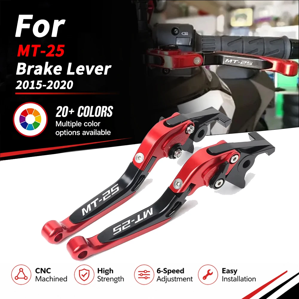 Front Brake Lever For Yamaha MT-25 MT 25 MT25 FZ25 2015-2020 Brake Clutch Lever Motorcycle CNC Adjustable Brake Clutch Levers