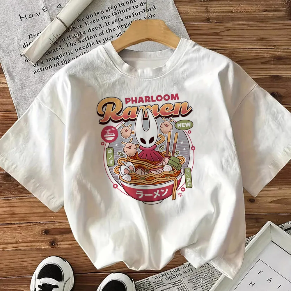 Hollow Knight shirt girl party scene  cheap emo Psychedelic t shirt japan anime cheap korean fashion