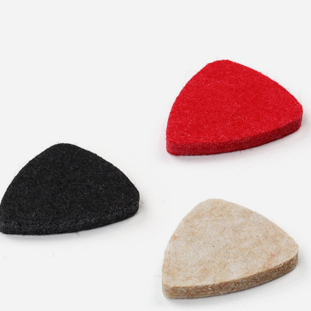 

6 Pcs Wool Felt Picks for Ukulele Guitar Plectrum Replacement Acoustic Practice
