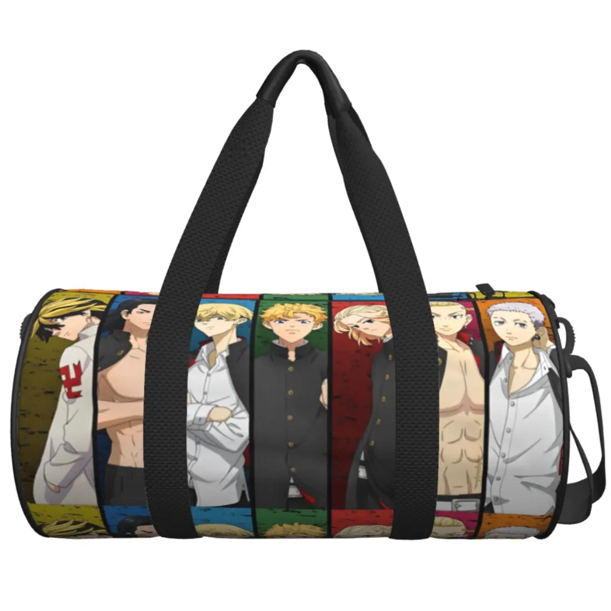 Tokyo Ken Ryuguji Sport Bags Japanese Anime with Shoes Gym Bag Weekend Couple Design Handbag Swimming Retro Fitness Bag