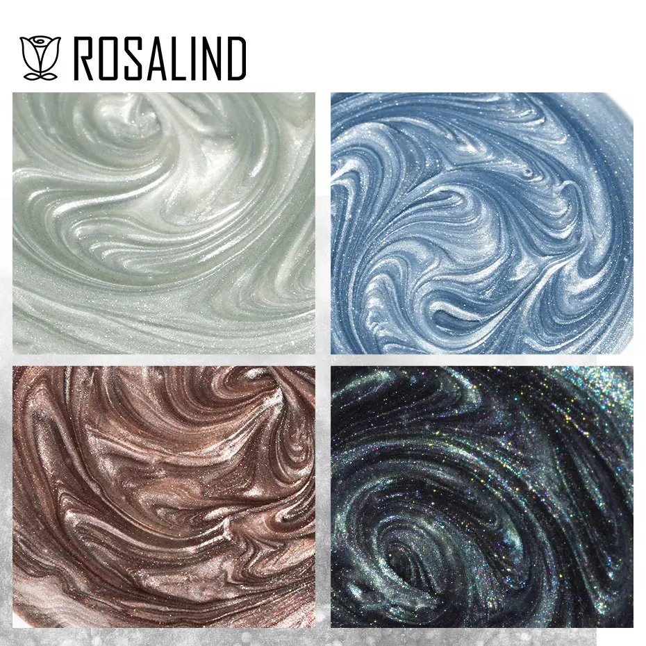 ROSALIND Thread Shell Cat Eye Nail Gel Polish Top Base Coat per Nail Art Semi permanente Soak Off vernici tutto per le unghie nuovo