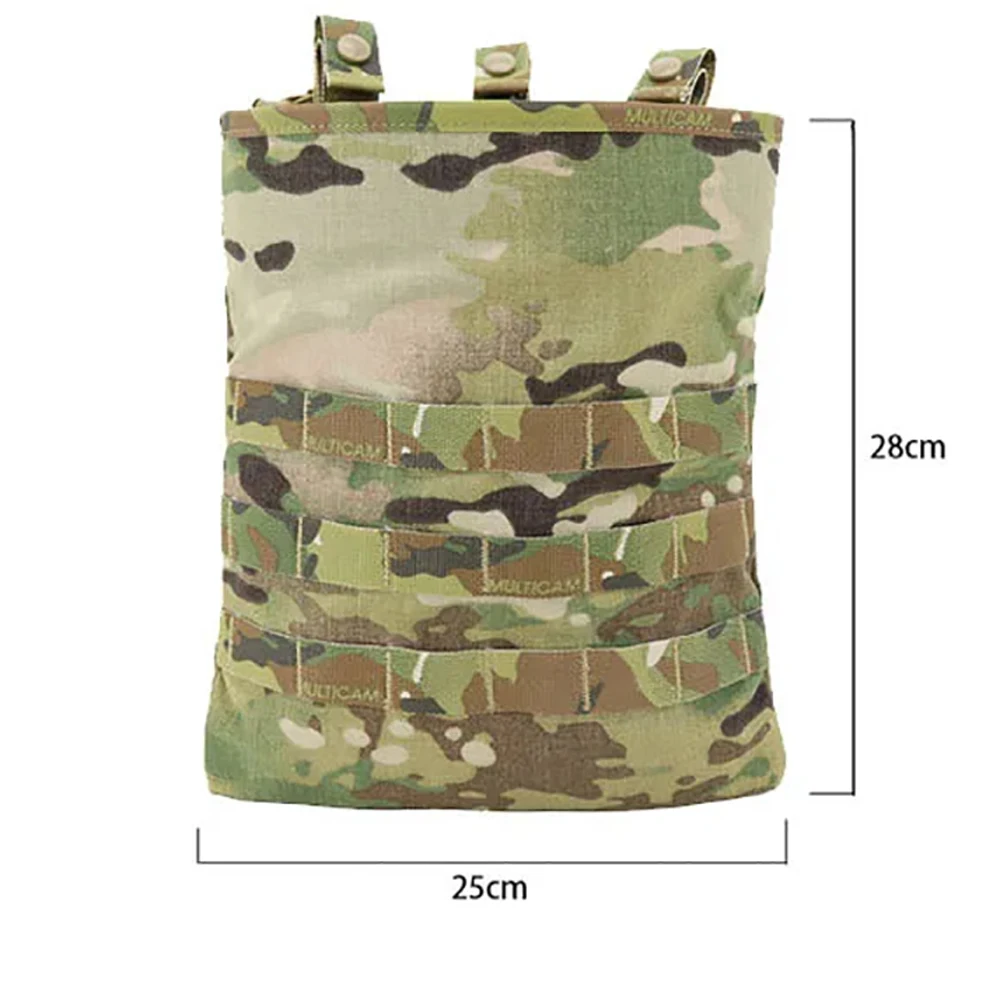 New Outdoor Hunting CS Game Vest Waist MOLLE Roll Up Dump Pouch, Foldable Recycling Bag, Sundry Bag