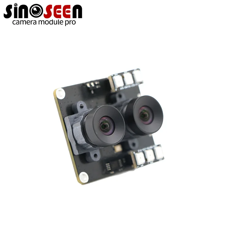 1080P USB Camera Module Board with 60 Degrees Dual Lens Camera Module Fill Light 2MP USB Interface Plug and Play for Computer