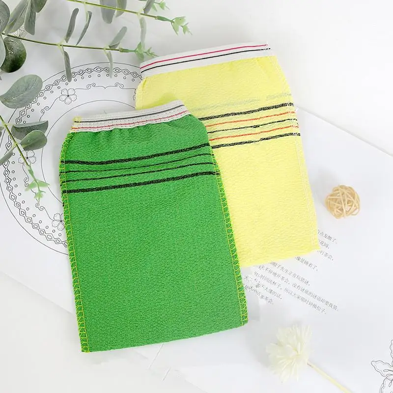 5 قطعة وسادة حمام التقشير مناشف مجموعة الكورية إيطاليا الآسيوية التقشير حمام منشفة سنفرة الجسم دش لينة البوليستر القطن