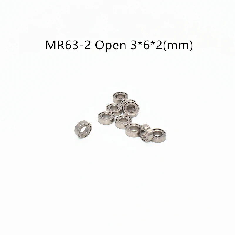 

MR63-2 Miniature Bearing 10Pieces 3*6*2(mm) free shipping chrome steel Mechanical equipment parts