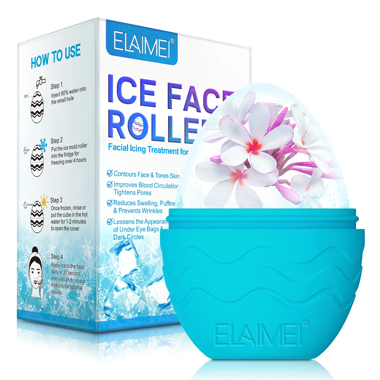 Silicone Ice Cube Bandejas para Cuidados com a Pele, Beleza Levantamento e Contorno, Ice Globe Balls, Massageador Facial, Rolo Facial, Reduzir Acne