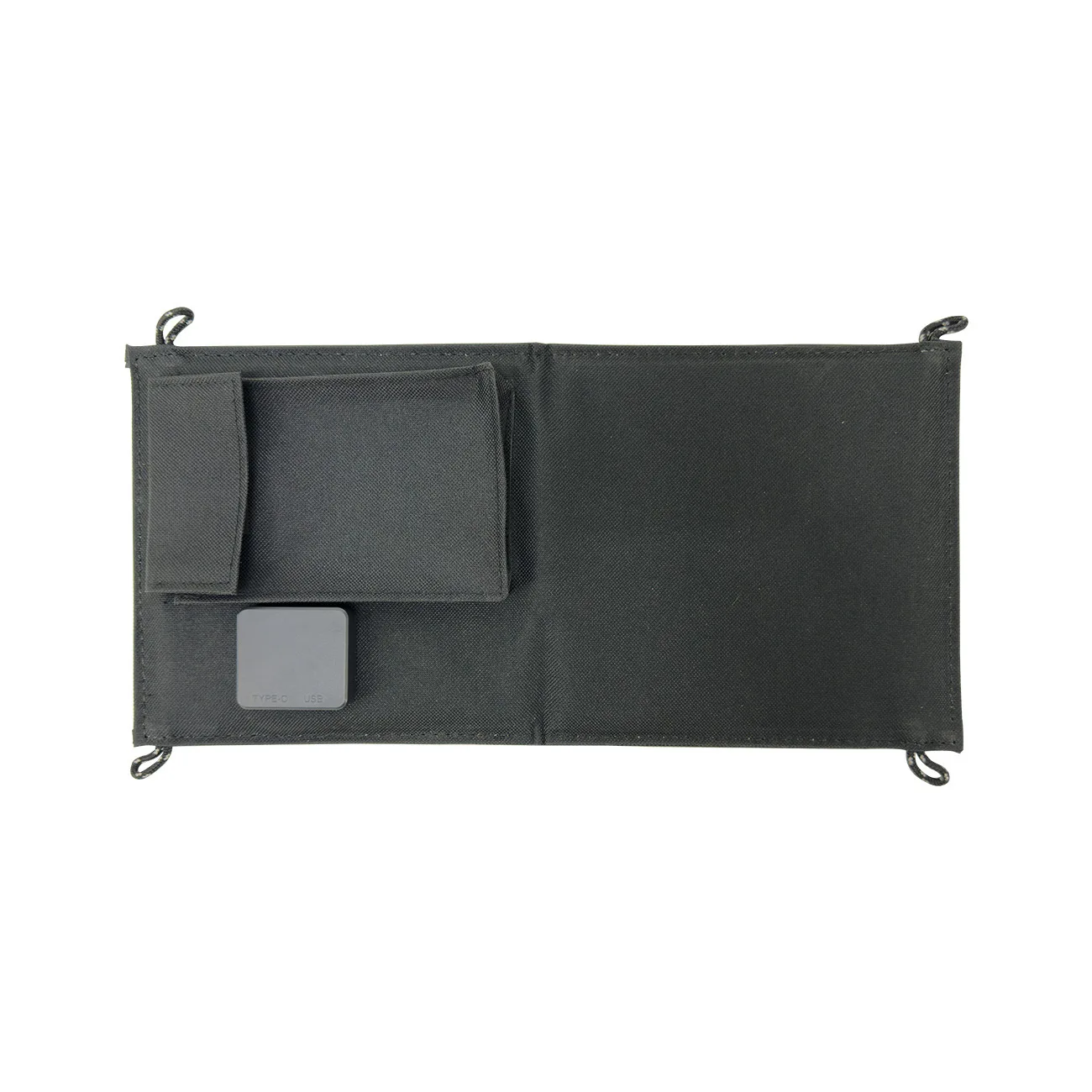 شاحن شمسي محمول 10 وات قابل للطي مع مخرج USB مزدوج ونوع C وبنك طاقة شمسي مدمج للتخييم في الهواء الطلق والمشي لمسافات طويلة في حالات الطوارئ #2