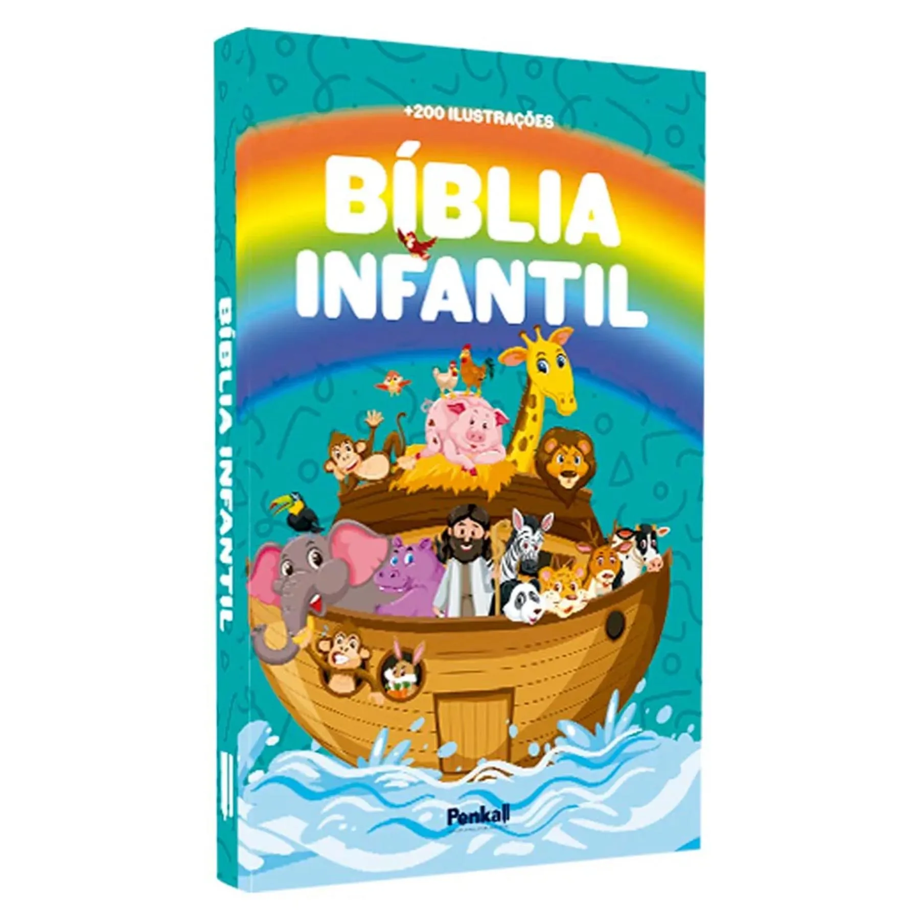 Bíblia Infantil Ilustrada Arco-Íris para criança aprender a Palavra de Deus