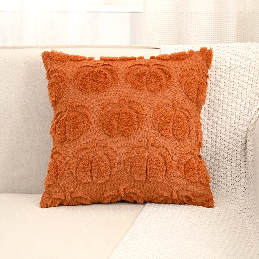 Drop Shipping Halloween Light Luxury High-end Pumpkin Pillow Embroidered Cushion Cover Living Room Sofa Decoration Наволочка