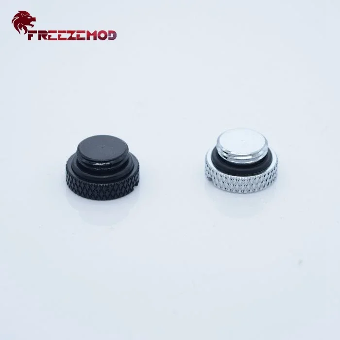 FREEZEMOD HDT-BA1 computer pc water cooler fitting sealing lock hand twisted end plug water stop coin type plug.