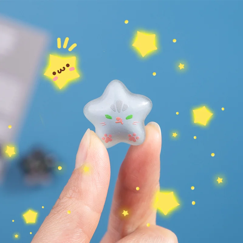 8 قطعة lucency لطيف القط التعبير مغناطيس الثلاجة صور جدار رسائل مجلس لوحة الإعلانات الديكور ملصقات مغناطيسية ديكور المنزل