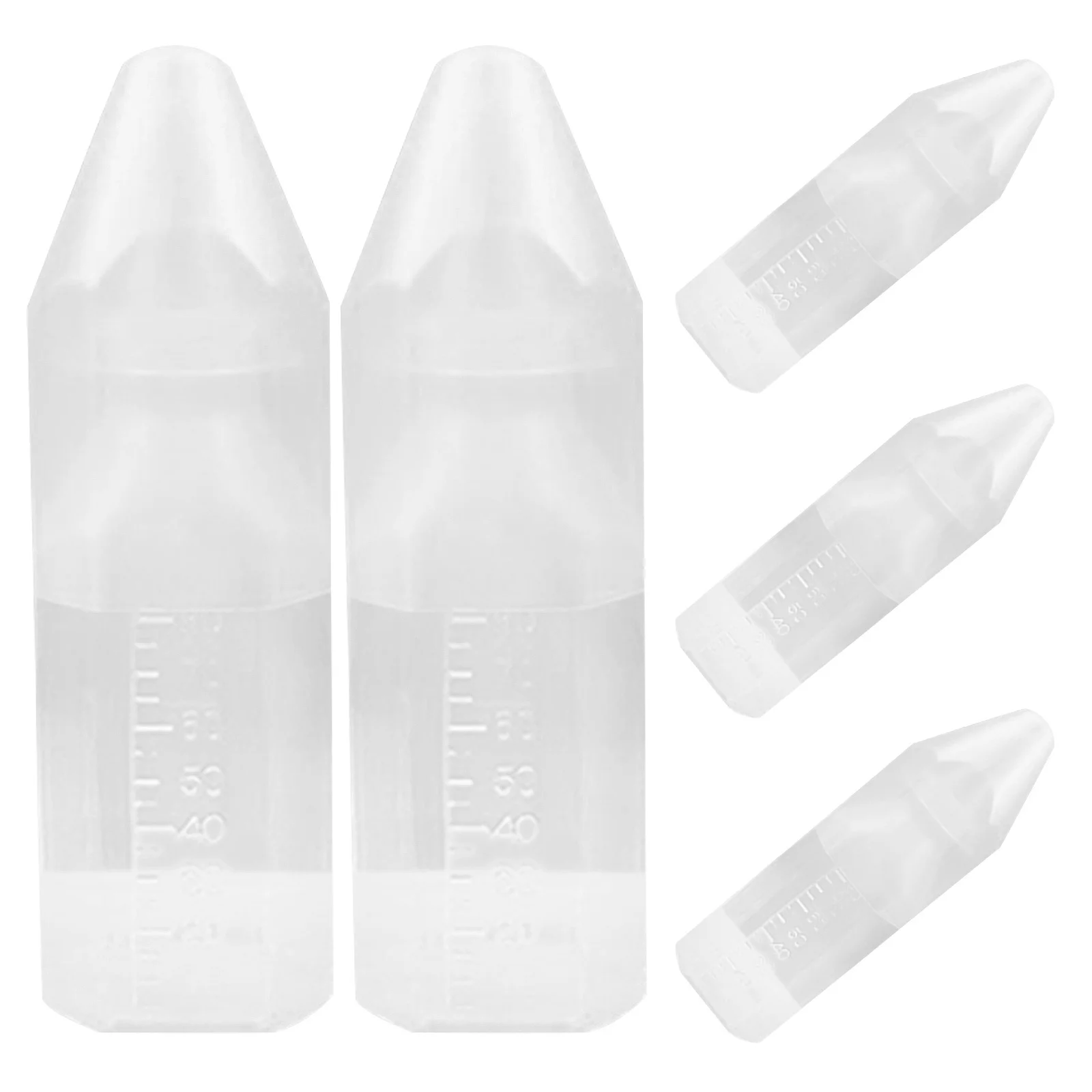 

5Set Once-Off Baby Feeding Bottle Lightweight Portable No Clean Needed for Various Occasions Disposable Milk Infants Bottle