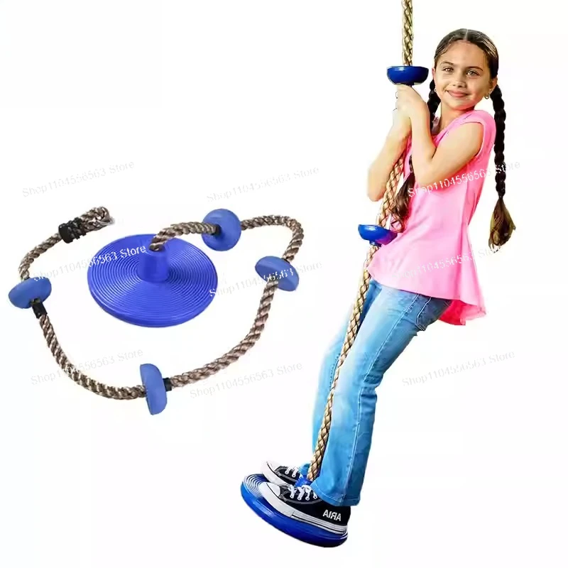 

Детские уличные качели на дереве, аксессуары, дисковое сиденье, альпинистская веревка и качели на платформе с безопасной цепью для детской площадки