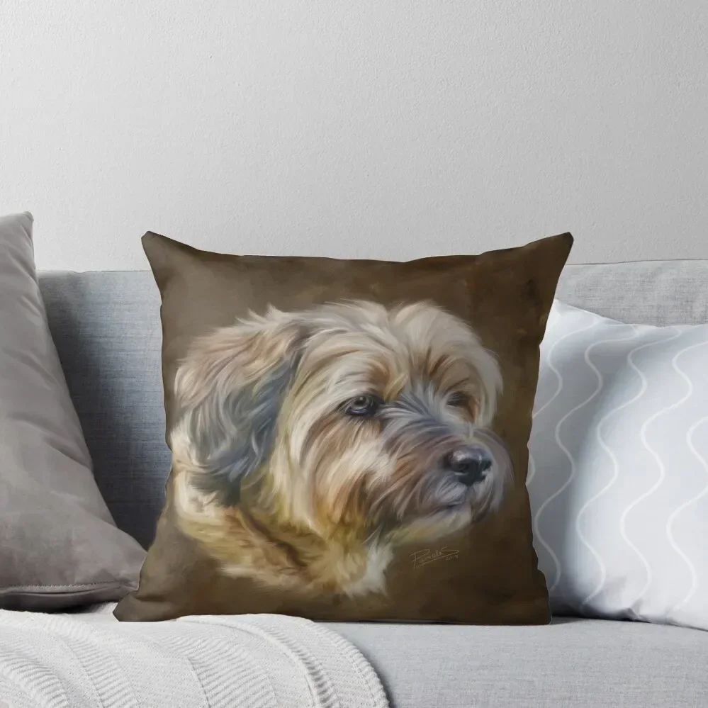 

Scruffy the Border Terrier Throw Pillow christmas pillowcases ornamental pillows pillow