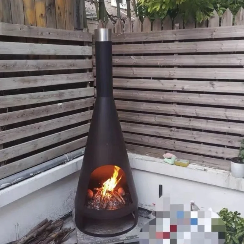 Outdoor Heater Homestay Campfire Courtyard Fireplace Household Fireplace BBQ Grill, Firewood Grill Camping