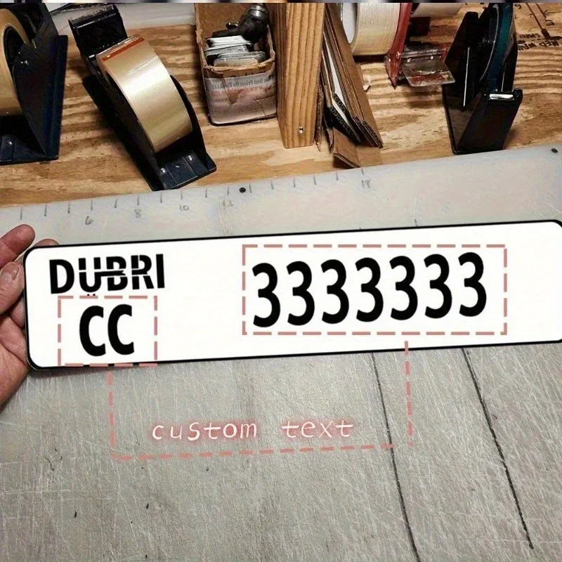 1PC Custom Aluminum License Plate,Saudi Arabia Use,Xmas/Halloween Gift,Wall Sculpture