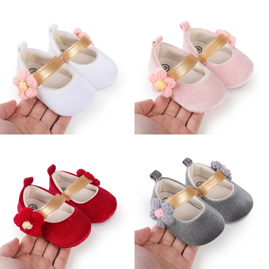 Baby Shoes Spring and Autumn Walking Shoes Soft Soled New Sunflower Front Shoes Cute Style Women's Baby Cloth Shoes