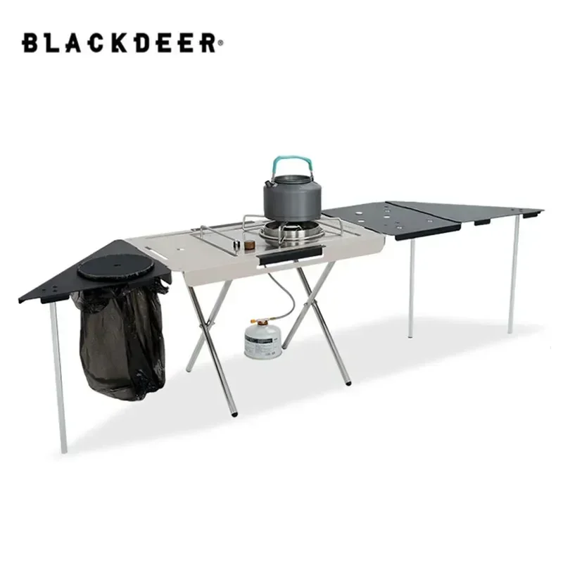 

BLACK-DEER M1 Multifunctional Folding Table With Lamp Holder Aluminum Alloy For Outdoor Camping Picnic Quick Open Weight 4KG