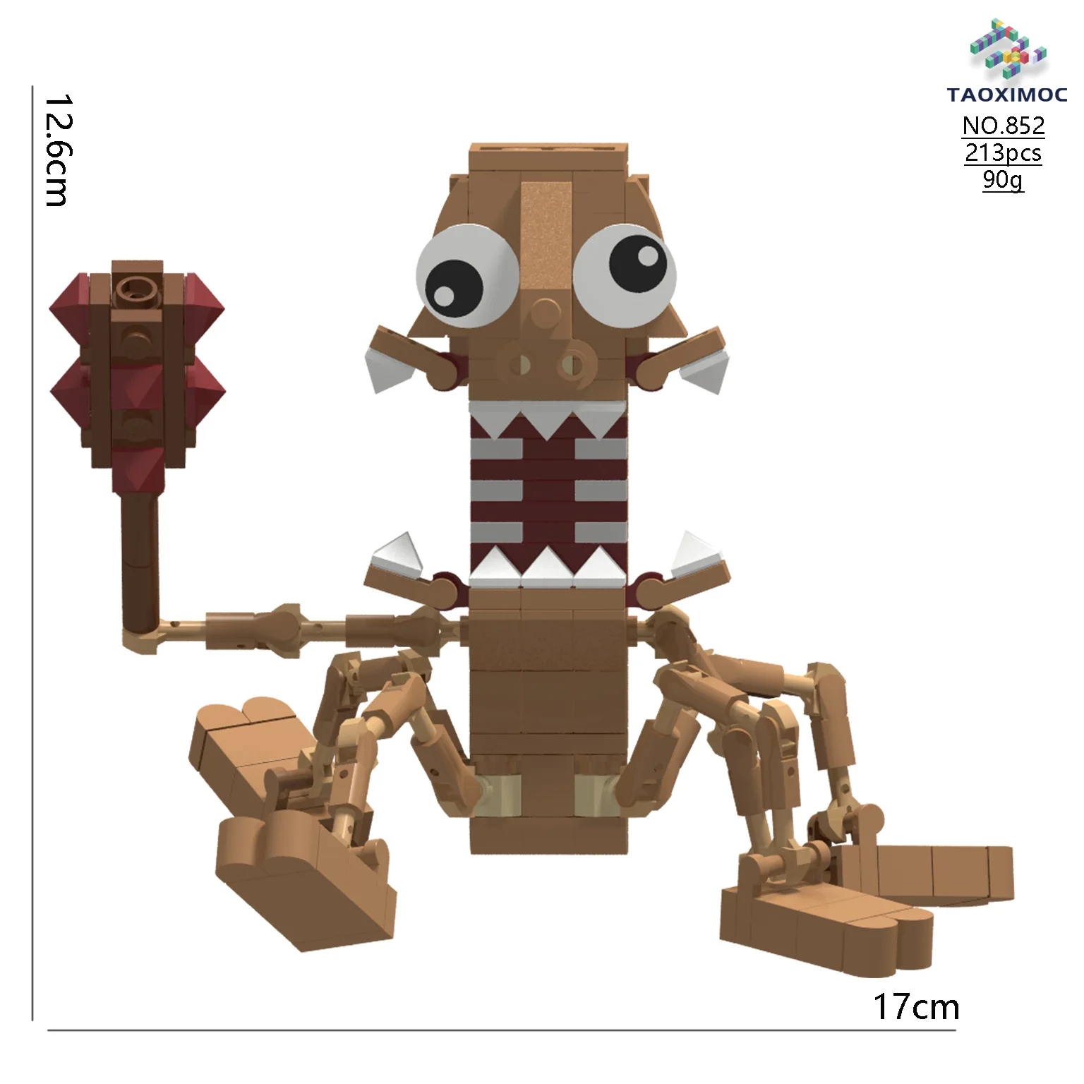 Mutation Tungtungsahur AI O Livro das Montanhas e dos Mares Blocos de Construção Vara de Madeira Homem Tijolos Brinquedos Compatível com LEGO