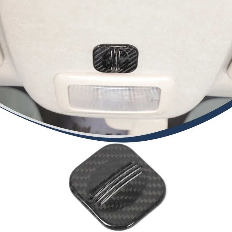 

Real Carbon Fiber For 2016+ Fiat 500 Microphone Cover Car roof microphone cover sticker car interior protection accessories