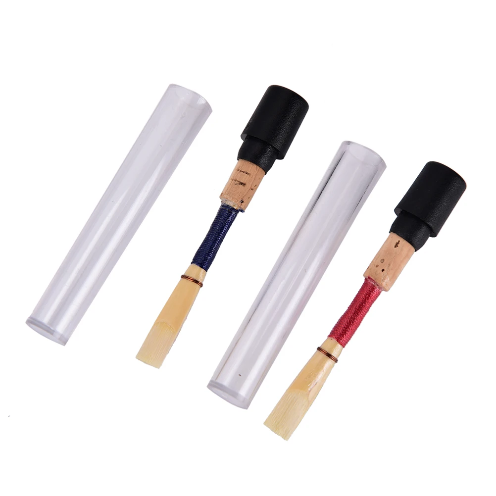 1Pc Bulrush Oboe Reeds Soft Mouthpiece Orchestral Medium Wind Instrument Part with CKeys Length 7.38cm