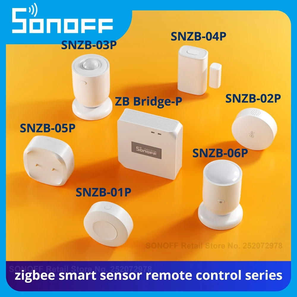 SONOFF Zigbee3.0 Sensor SNZB-01P SNZB-02P SNZB-03P SNZB-04P SNZB-05P SNZB-06P Smart Home Module Required for use with ZBBridge-P