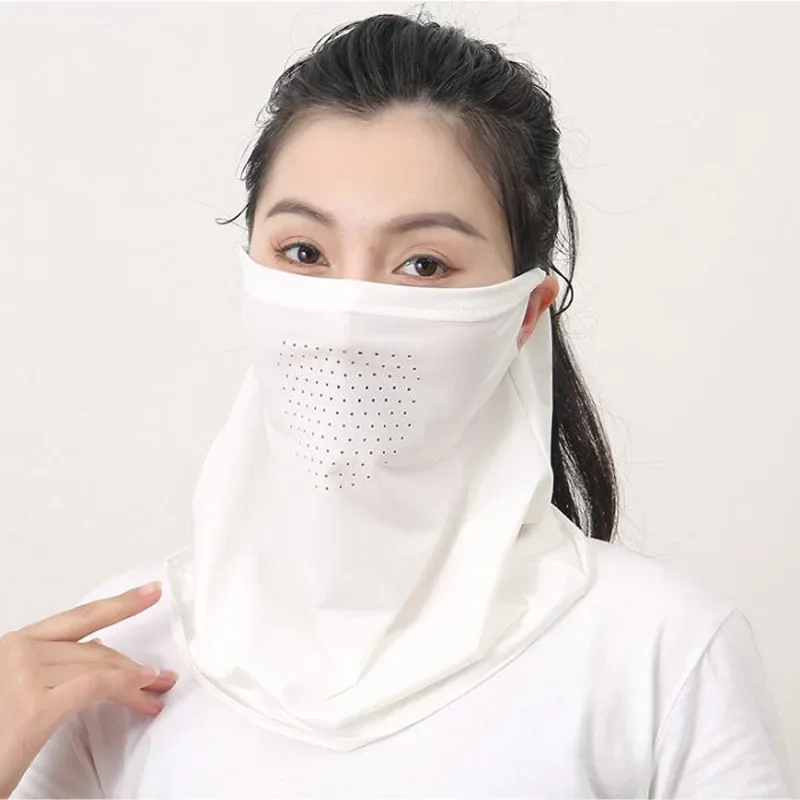 

2026 Sunscreen Mask Neck UV Protection Face Cover Sunscreen Face Outdoor Comfortable Solid Color Cycling Sun Protection Hats