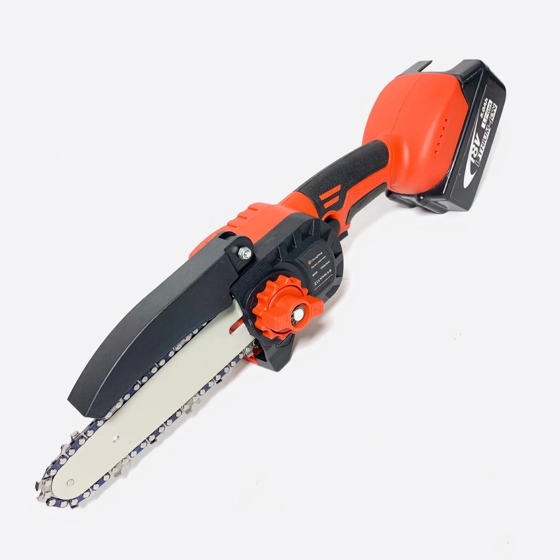 6 inch rechargeable brushless electric chain saw 800 watts high power cordless lithium battery chain saw portable