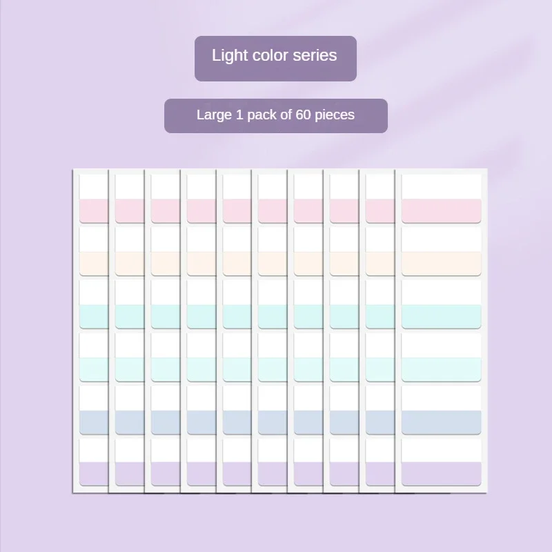 10 Sheets Sticky Index Tabs, Writable File Tabs Flags Notebook Books Page Markers Labels Classify Files Lable