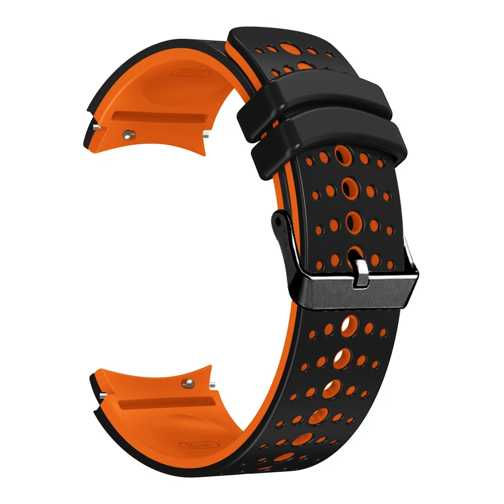 Silikonowy pasek do Samsung Galaxy Watch 6 5 4 44mm 40mm 45mm sportowe akcesoria do zegarków Galaxy 6 4 klasyczne 47mm 43mm Correa