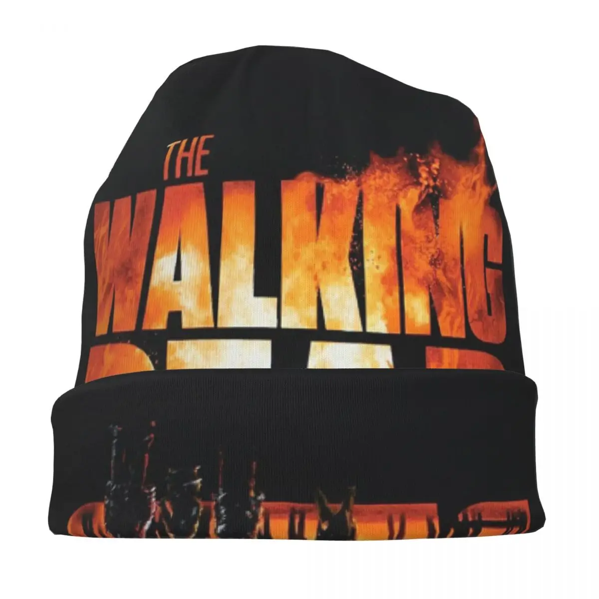 The Walking Dead Horror Movie Skullies Beanies Hats Violence Rick Grimes Casual Unisex Street Cap Warm Dual-use Bonnet Hat